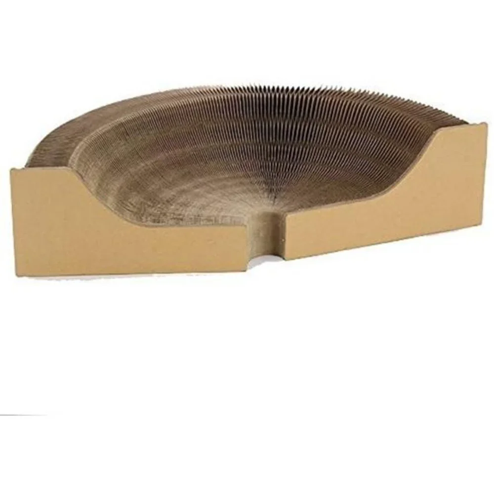 Cat Scratcher Lounge Bed - Collapsible Round Shape for Big cat